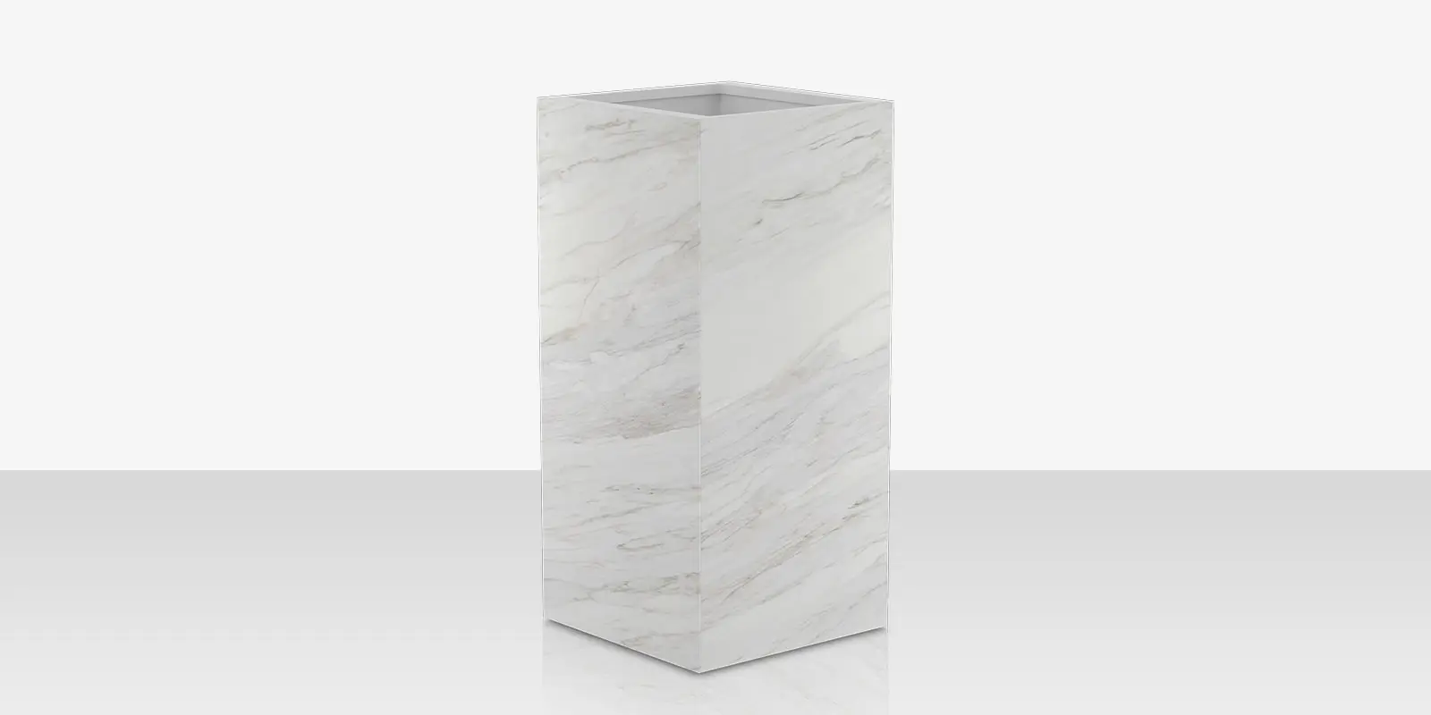 porcelain_planter_24x24x48_calacata_angle_02.webp