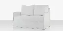 Luna Loveseat - Improve White
