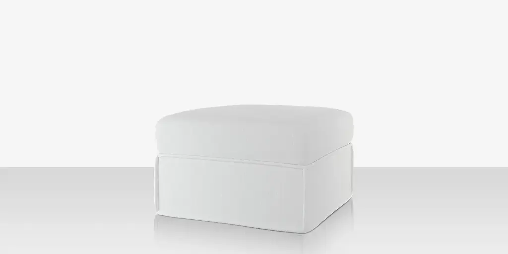 [SF-1041-140-WHT] Luna Ottoman - Improve White