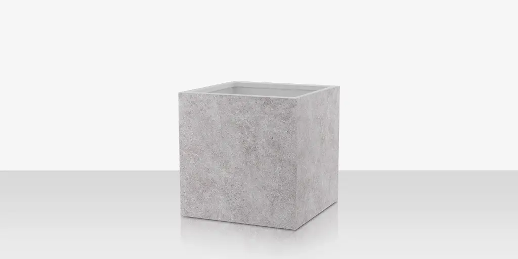 [SF-6003-784-PAG] Porcelain Planter - 24" x 24" x 24" - Arles Gris