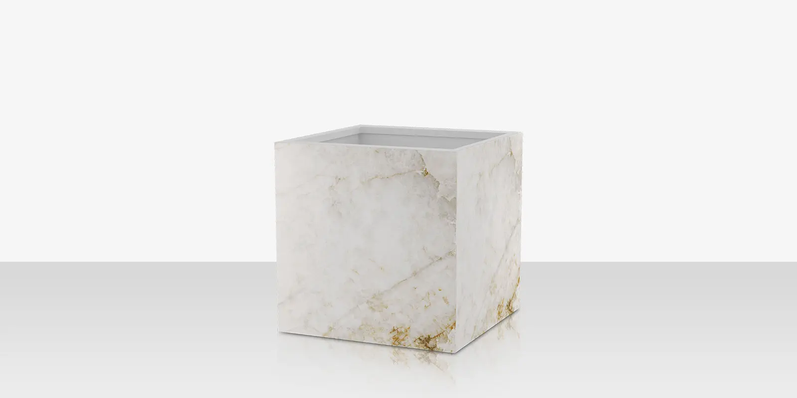 Porcelain Planter - 24" x 24" x 24" - Cuarzo Reno