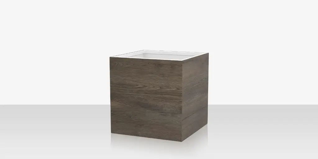 [SF-6003-784-PJT] Porcelain Planter - 24" x 24" x 24" - Jungla Teca