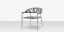 Skye Club Chair Style 1 - Kessler Silver Frame / Gray Durarope