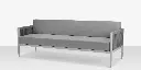 Skye Sofa - Kessler Silver Frame / Gray Durarope