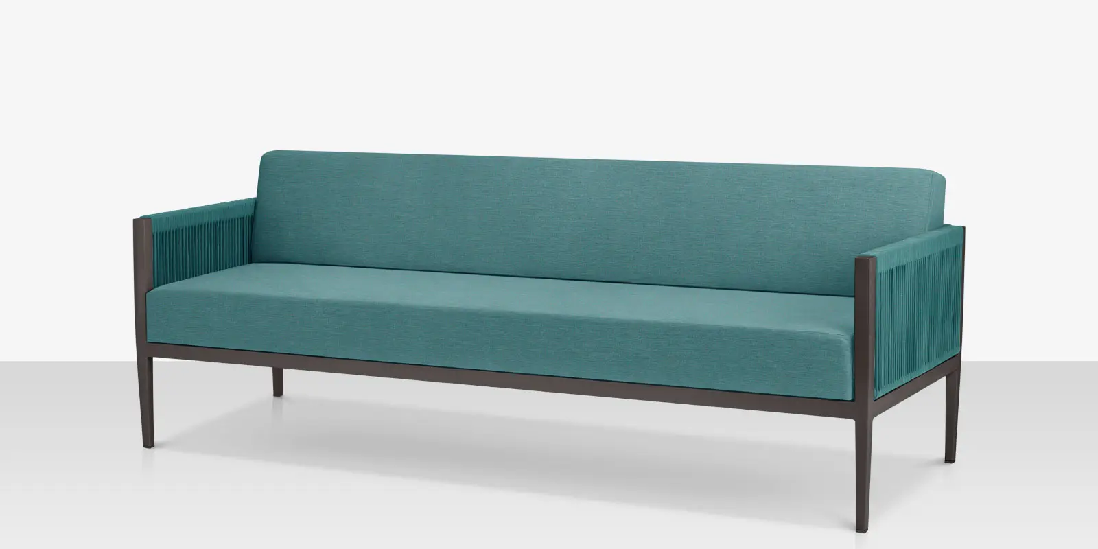 Skye Sofa - Tex Gray Frame / Teal Durarope