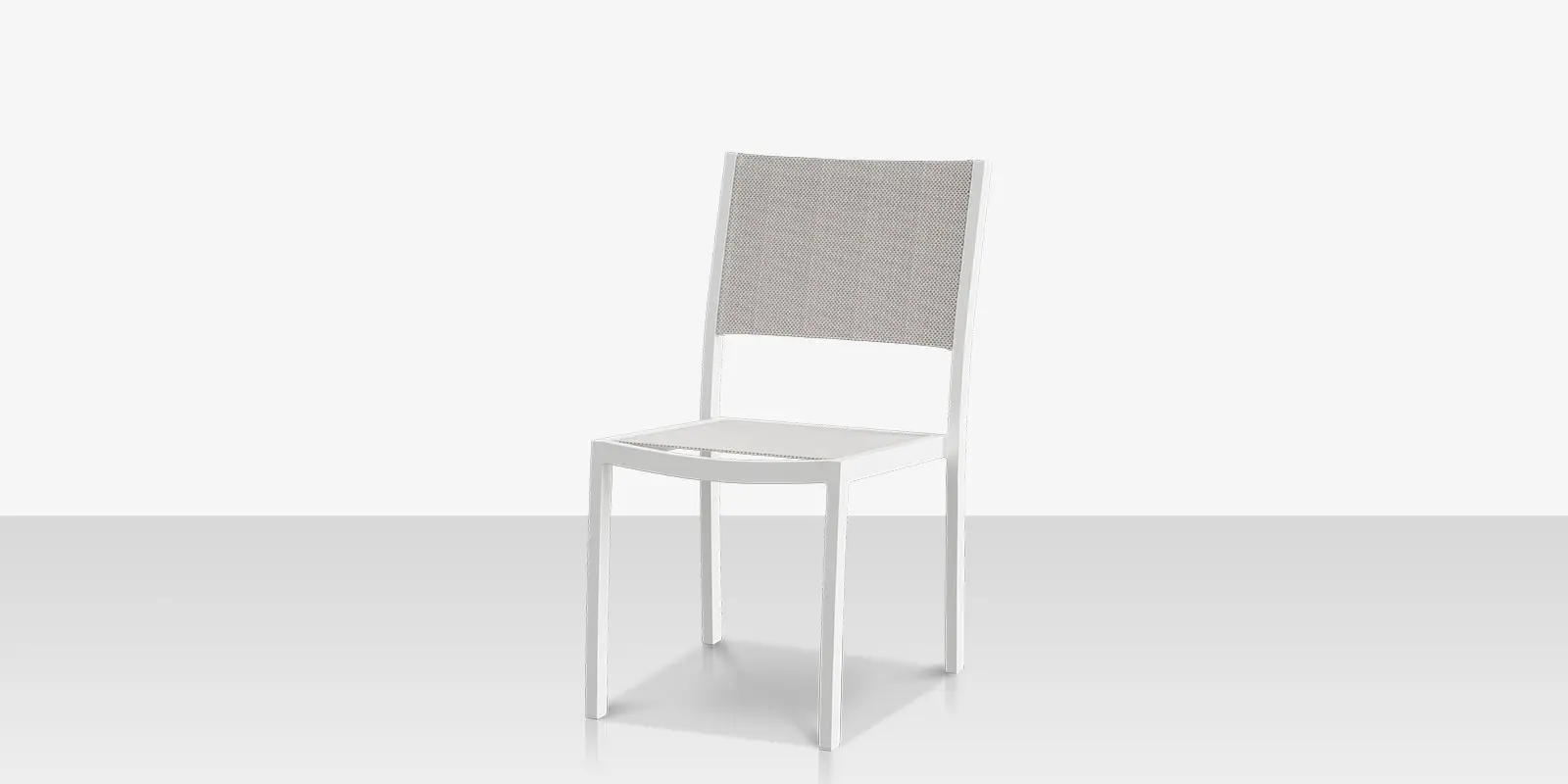 Fusion Dining Side Chair - Tex White - Cloud Duo Sling
