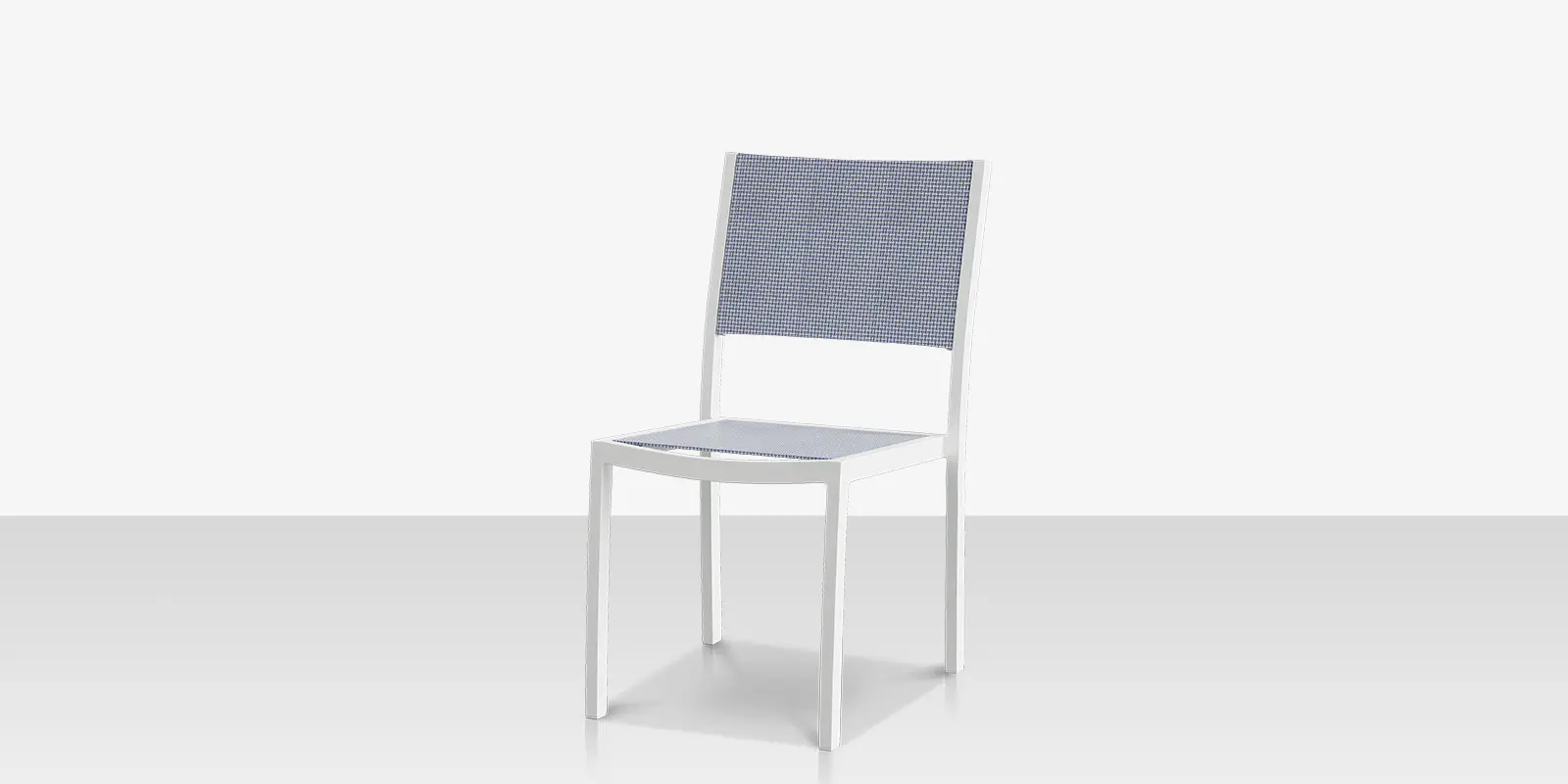 Fusion Dining Side Chair - Tex White - Seabreeze Sling