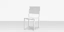 Fusion Dining Side Chair - Tex White - White Sling