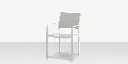 Fusion Dining Arm Chair - Tex White - Cloud Duo Sling