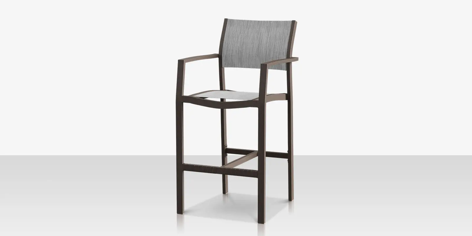 Fusion Bar Arm Chair - Tex Gray - Metallica Platinum Sling
